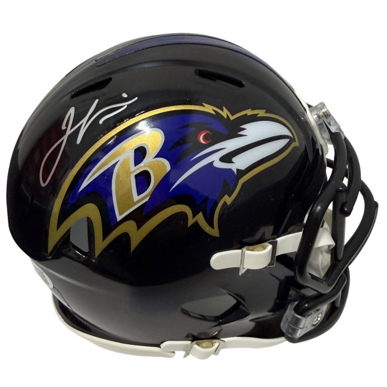 Jamal Lewis Signed Baltimore Ravens Speed Mini Helmet JSA Witness COA