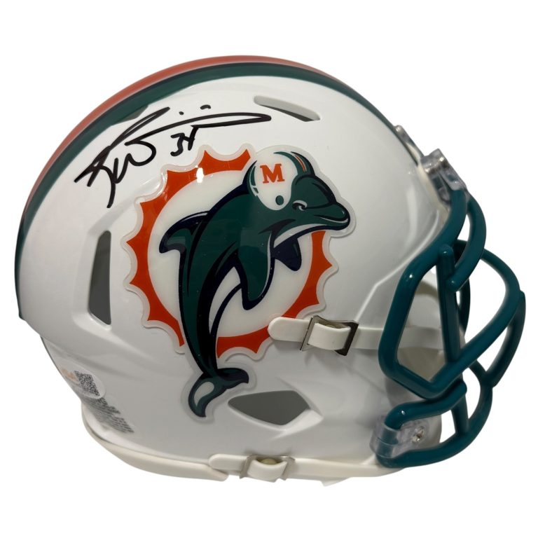 Ricky Williams Signed Autographed Miami Dolphins TB Mini Helmet JSA Witness COA
