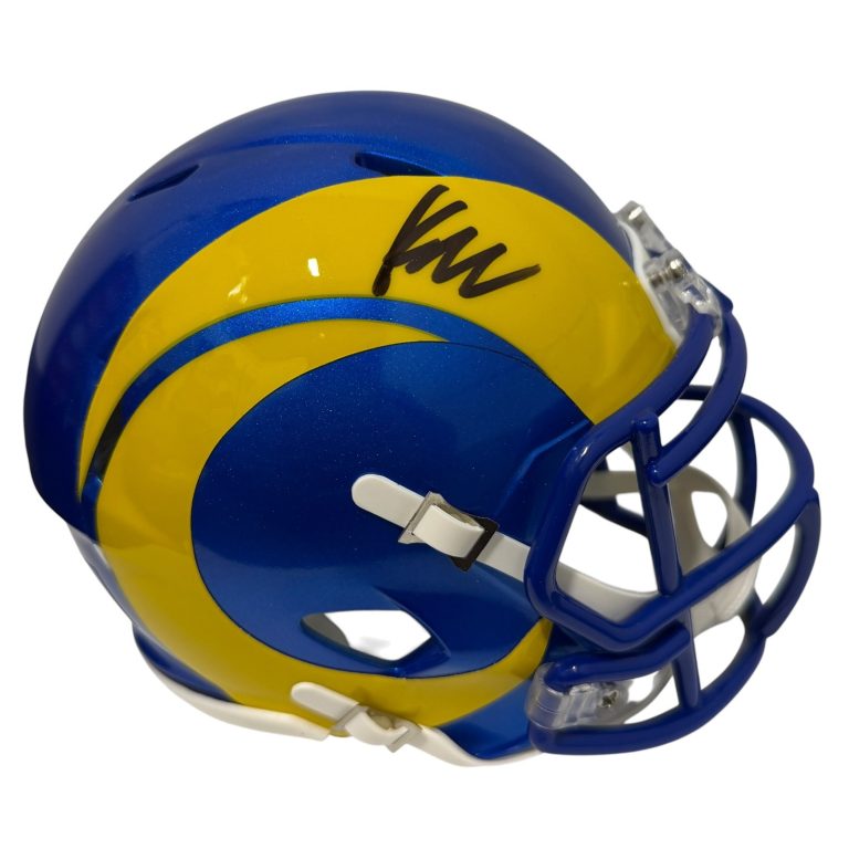 Kyren Williams Signed Los Angles Rams Speed Mini Helmet JSA Witness COA