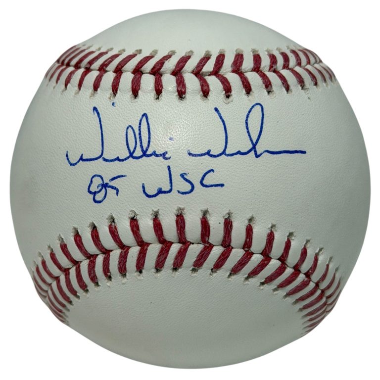 Willie Wilson Signed Autographed ROMLB Baseball w/ 85 WSC JSA Witness COA