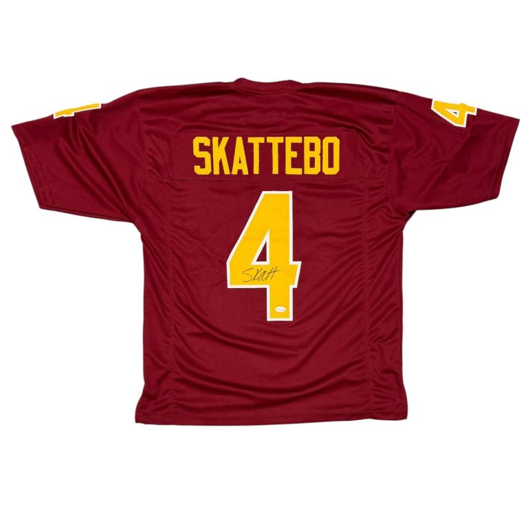 Cam Skattebo Signed ASU Arizona State Sun Devils Custom Jersey JSA COA Giants