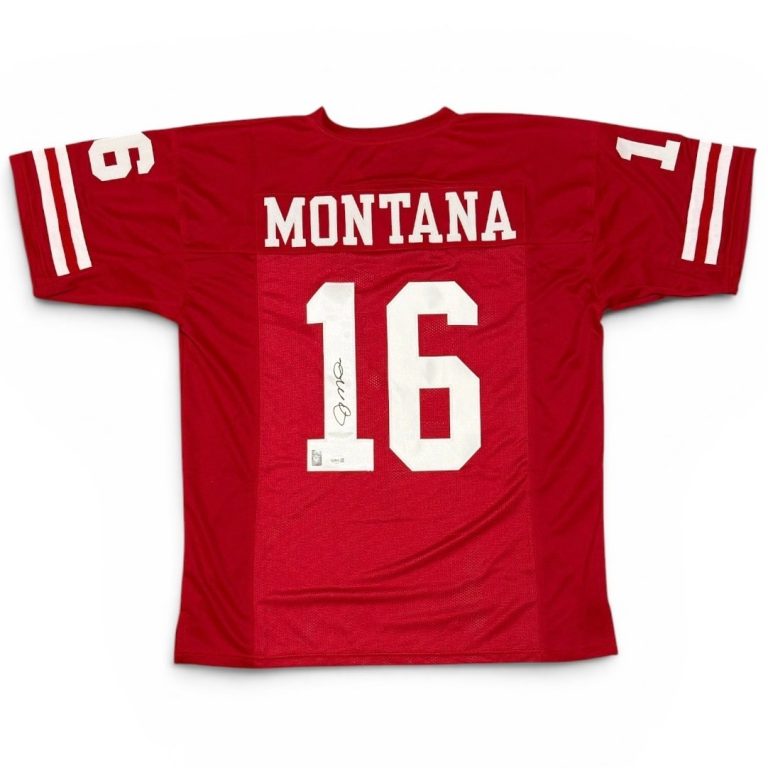Joe Montana Signed Autographed San Francisco 49ers Custom Jersey JSA COA