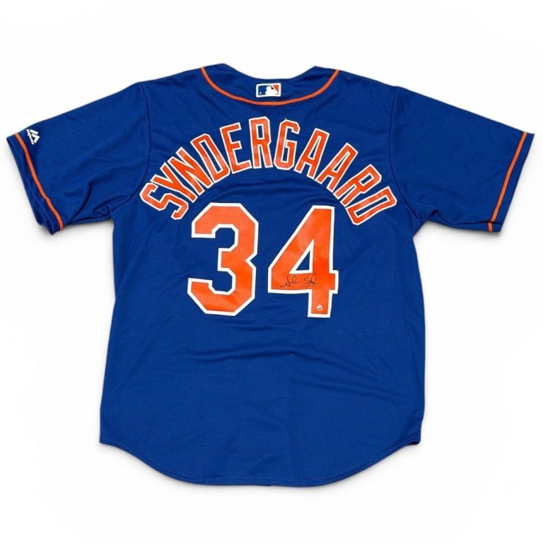 Noah Syndergaard Signed Autographed New York Mets Majestic Jersey STEINER COA