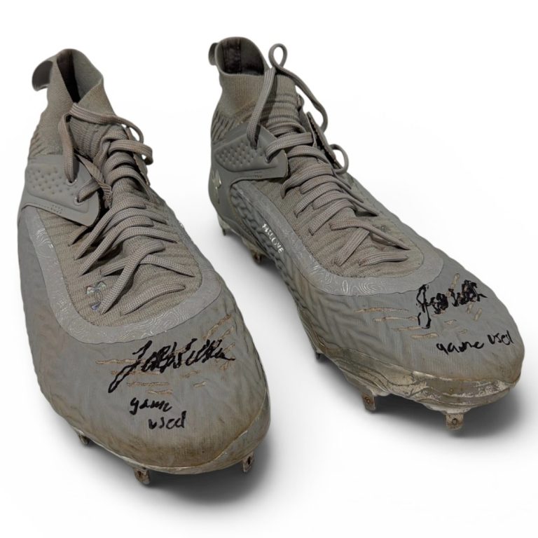 Jett Williams Signed Autographed Game Used Baseball Cleats JSA Wit. COA Brewers