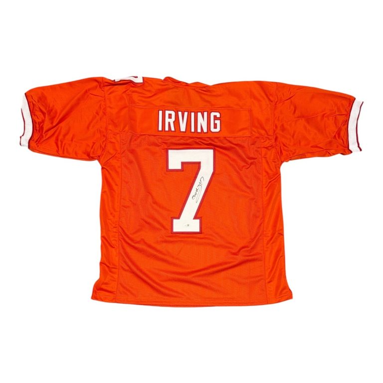 Bucky Irving Signed Tampa Bay Buccaneers Orange Custom Jersey JSA Witness COA
