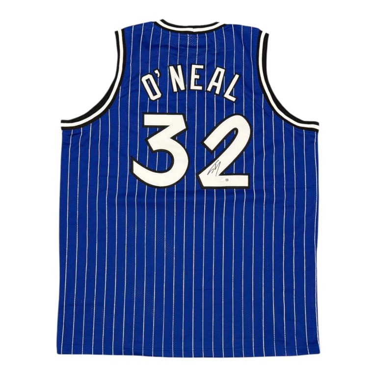 Shaquille O'Neal Signed Orlando Magic Custom Jersey JSA Witness COA Shaq