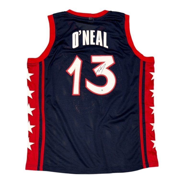 Shaquille O'Neal Signed USA Basketball Custom Jersey JSA Witness COA Shaq