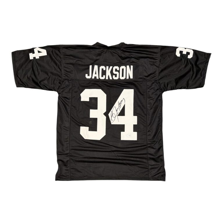 Bo Jackson Signed Autographed Oakland Raiders Custom Jersey JSA Witness COA