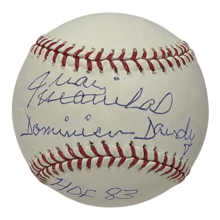 Juan Marichal Signed ROMLB Baseball w/ Dominican Dandy + HOF Insc JSA COA