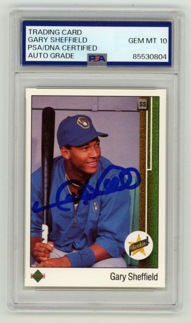 Gary Sheffield 1989 Upper Deck 13 Signed Rookie RC PSA 10 Auto Milwaukee Brewers