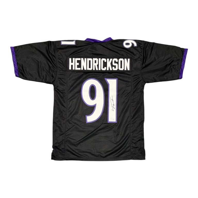Trey Hendrickson Signed Baltimore Ravens Custom Jersey JSA Witness COA