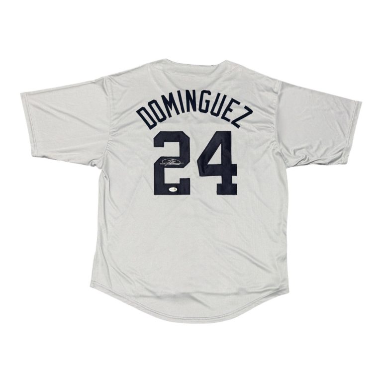 Jasson Dominguez Signed Autographed New York Yankees Custom Jersey JSA COA