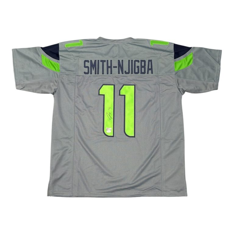 Jaxon Smith-Njigba Signed Autographed Seattle Seahawks Custom Jersey JSA COA