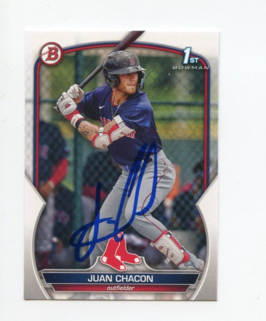 JUAN CHACON SIGNED AUTOGRAPHED 2023 BOWMAN BASEBALL CARD AUTO