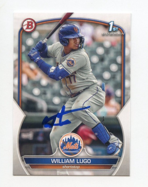 WILLIAM LUGO SIGNED AUTOGRAPHED 2023 BOWMAN BASEBALL CARD AUTO