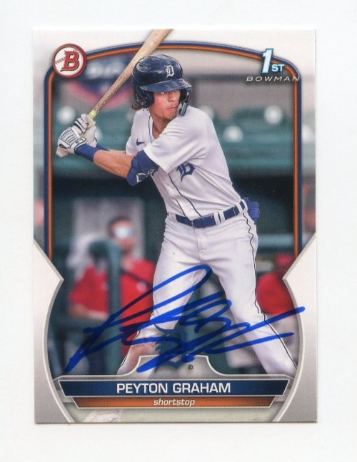 PEYTON GRAHAM SIGNED AUTOGRAPHED 2023 BOWMAN BASEBALL CARD AUTO