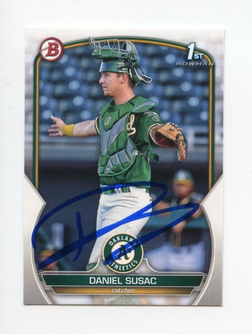 DANIEL SUSAC SIGNED AUTOGRAPHED 2023 BOWMAN BASEBALL CARD AUTO