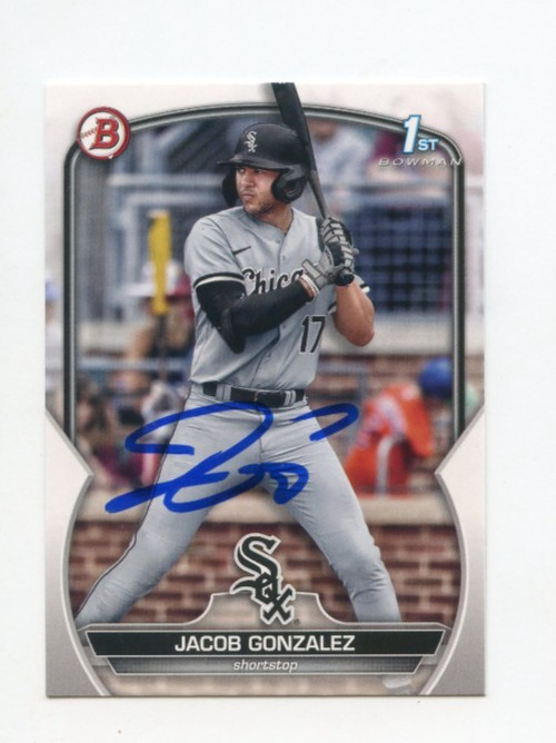 JACOB GONZALEZ SIGNED AUTOGRAPHED 2023 BOWMAN DRAFT BASEBALL CARD AUTO