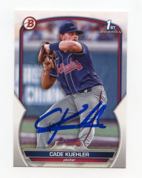 CADE KUEHLER SIGNED AUTOGRAPHED 2023 BOWMAN DRAFT BASEBALL CARD AUTO