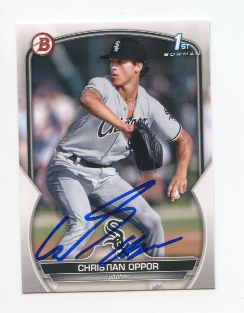 CHRISTIAN OPPOR SIGNED AUTOGRAPHED 2023 BOWMAN DRAFT BASEBALL CARD AUTO
