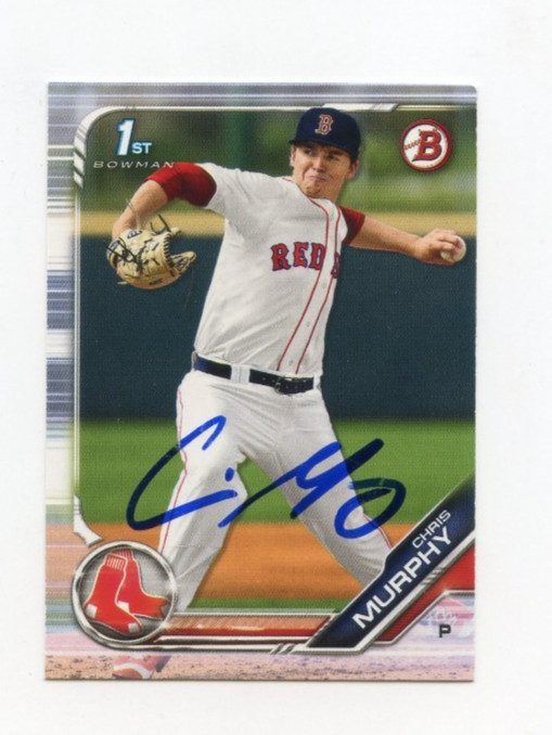 CHRIS MURPHY SIGNED AUTOGRAPHED 2019 BOWMAN DRAFT BASEBALL CARD AUTO