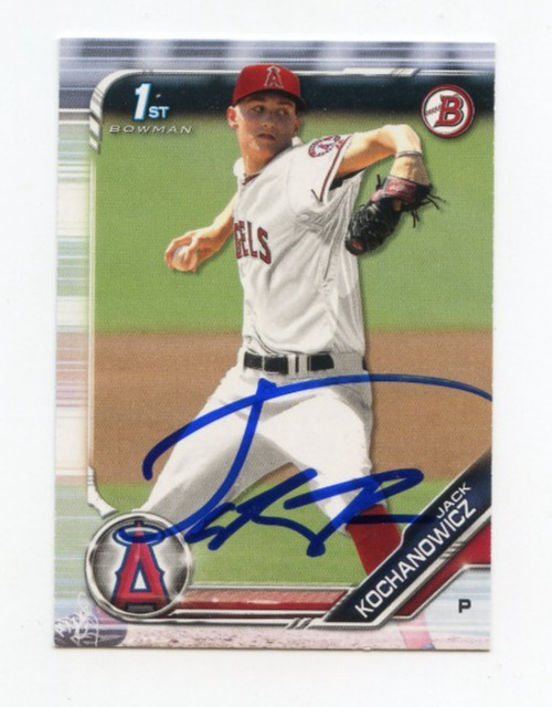 JACK KOCHANOWICZ SIGNED AUTOGRAPHED 2019 BOWMAN DRAFT BASEBALL CARD AUTO