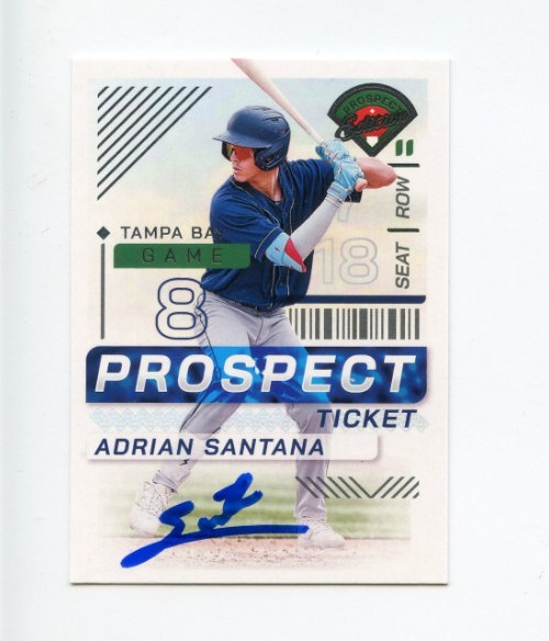 ADRIAN SANTANA SIGNED 2024 PANINI PROSEPCT EDITION BASEBALL CARD AUTO