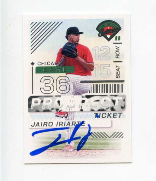 JAIRO IRIARTE SIGNED 2024 PANINI PROSEPCT EDITION BASEBALL CARD AUTO