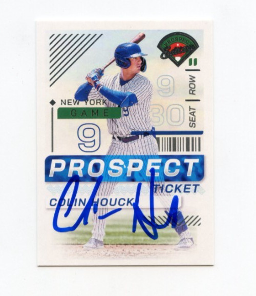 COLIN HOUCK SIGNED AUTOGRAPHED 2024 PANINI PROSEPCT EDITION BASEBALL CARD AUTO