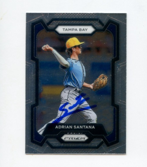 ADRIAN SANTANA SIGNED 2024 PANINI PRIZM DRAFT PICK BASEBALL CARD AUTO