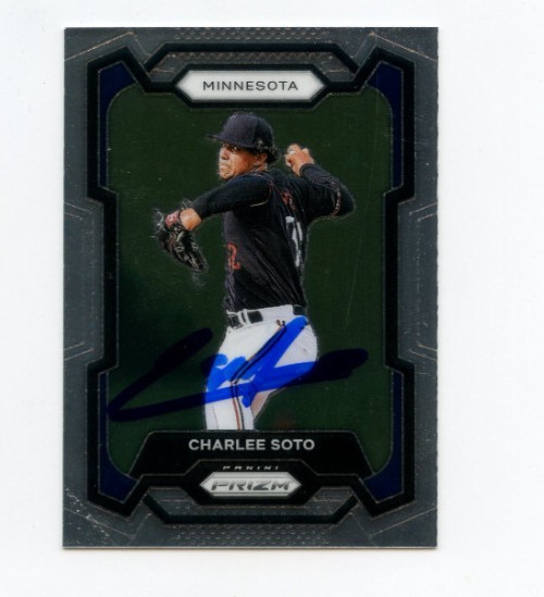 CHARLEE SOTO SIGNED 2024 PANINI PRIZM DRAFT PICK BASEBALL CARD AUTO