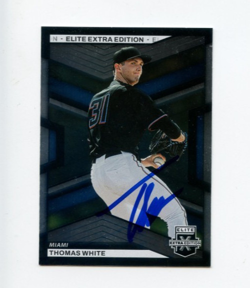 THOMAS WHITE SIGNED 2023 PANINI ELITE BASEBALL CARD AUTO