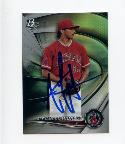 ALEJANDRO HIDALGO SIGNED 2022 BOWMAN PLATINUM BASEBALL CARD AUTO