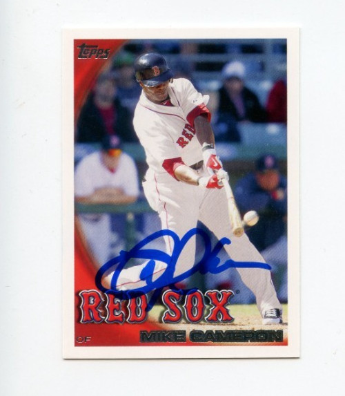 MIKE CAMERON SIGNED 2010 TOPPS BASEBALL CARD AUTO
