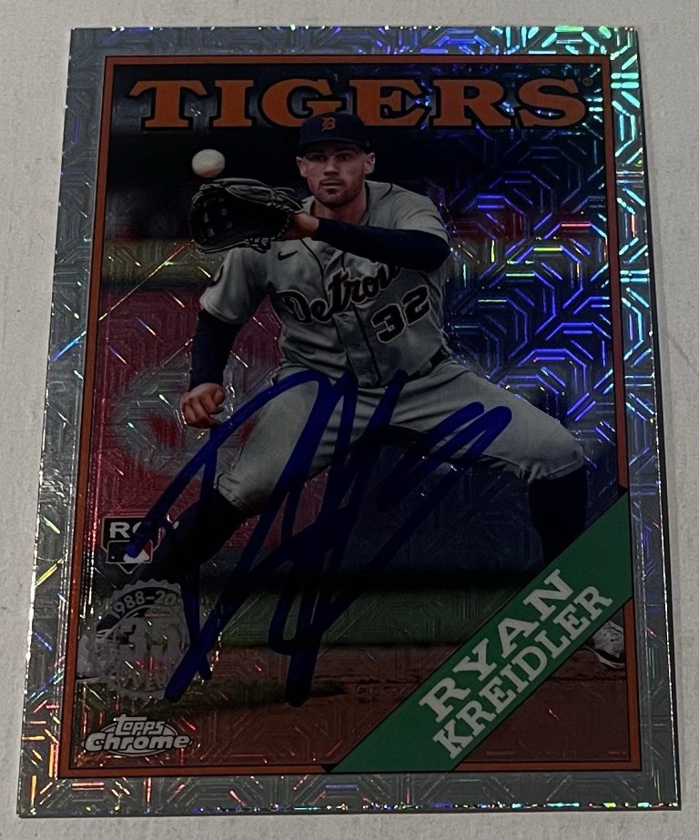 RYAN KREIDLER SIGNED 2023 TOPPS CHROME 35 YEARS BASEBALL CARD AUTO