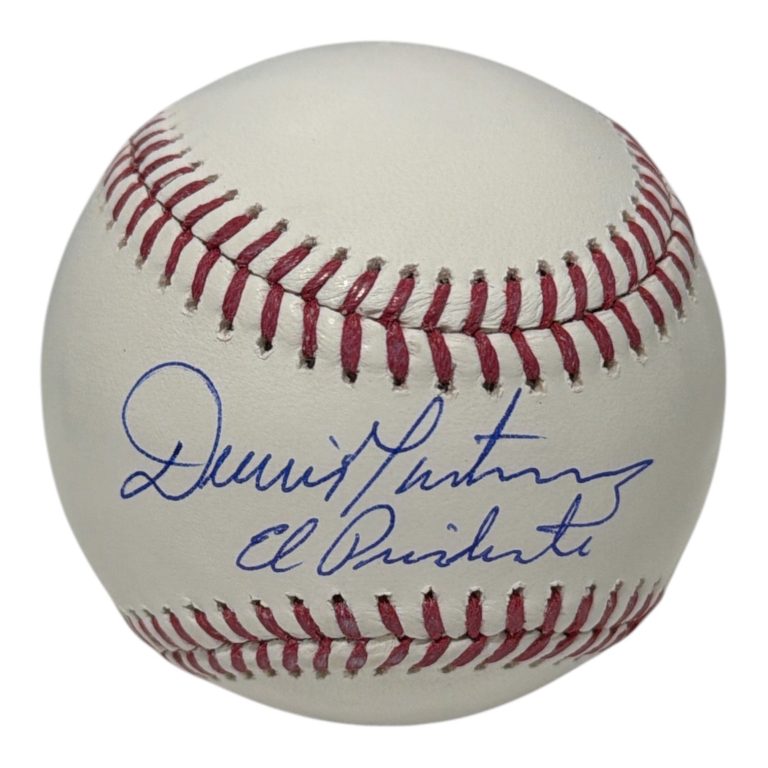 Dennis Martinez Signed Autographed ROMLB Baseball w/ EL Presidente JSA Wit COA