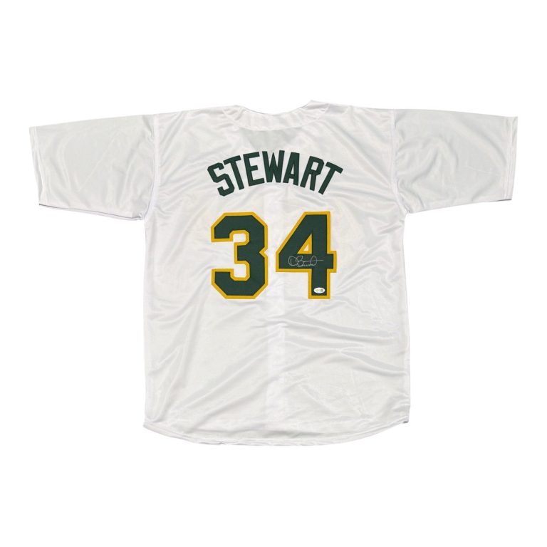 Dave Stewart Signed Autographed Oakland Athletics Custom Jersey JSA Witness COA