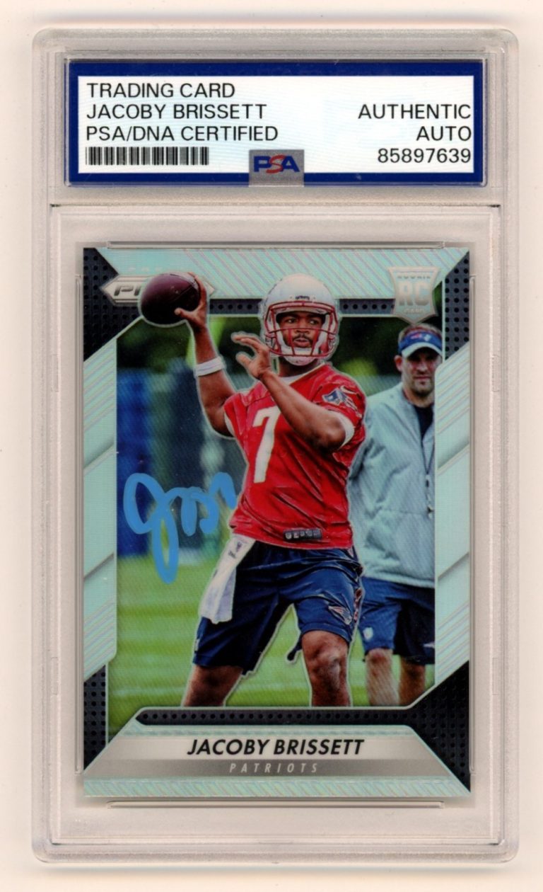 Jacoby Brissett 2016 Panini #292 Silver Prizm Signed Auto RC PSA Authentic Auto