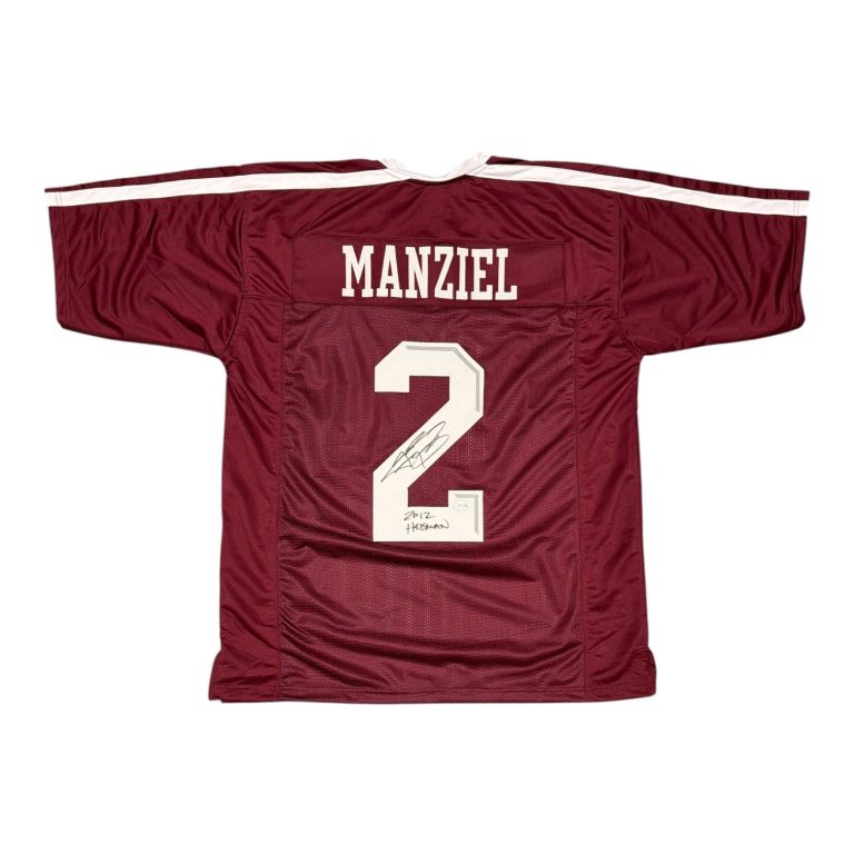 Johnny Manziel Signed Texas A&M Custom Jersey w/ 2012 Heisman JSA Witness COA M