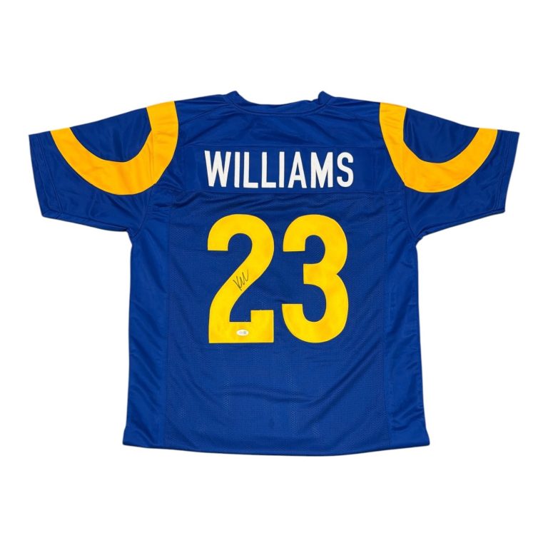 Kyren Williams Signed Los Angeles Rams Custom Blue Jersey JSA Witness COA