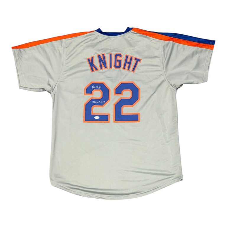 Ray Knight Signed New York Mets Custom Jersey w/ 1986 WS MVP JSA COA