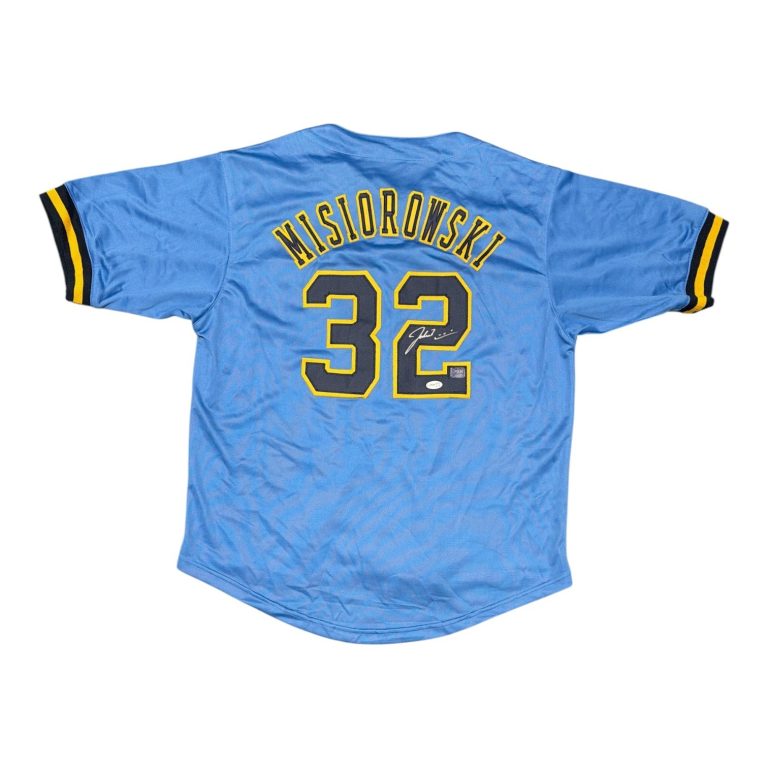 Jacob Misiorowski Signed Milwaukee Brewers Custom Jersey Prova + JSA COA