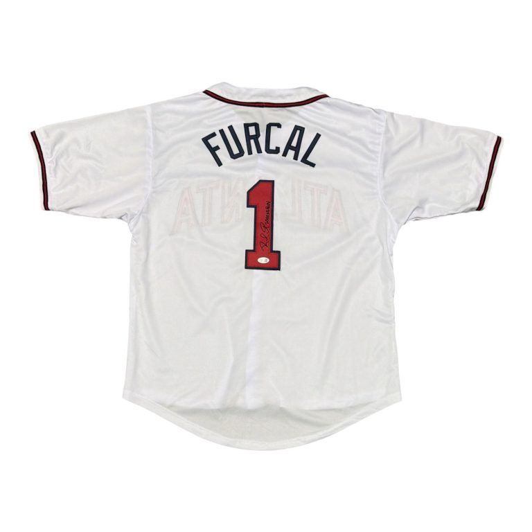 Rafael Furcal Signed Atlanta Braves Custom Jersey w/ 2000 NL ROY JSA Witness COA