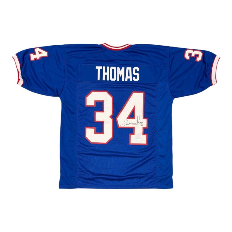 Thurman Thomas Signed Autographed Buffalo Bills Custom Jersey JSA Witness COA