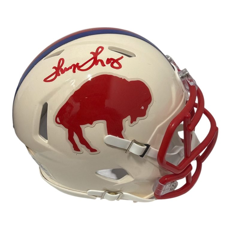 Thurman Thomas Signed Autographed Buffalo Bills Retro Mini Helmet JSA Wit. COA