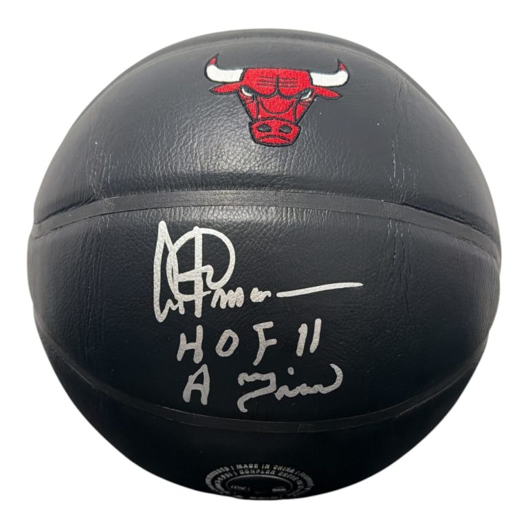Artis Gilmore Signed Bulls Premier Black Basketball w/ 2 Ins JSA Witness COA HOF