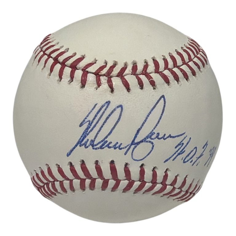 Nolan Ryan Signed Autographed ROMLB Baseball w/ HOF 99 JSA COA Rangers Astros