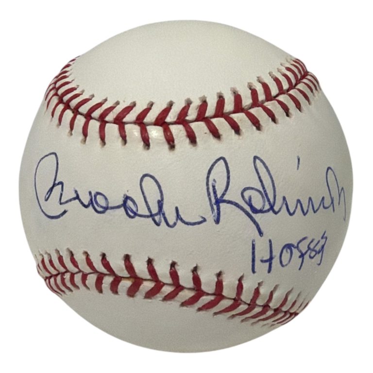 Brooks Robinson Signed Autographed ROMLB Baseball w/ HOF 83 MLB Holo COA Orioles