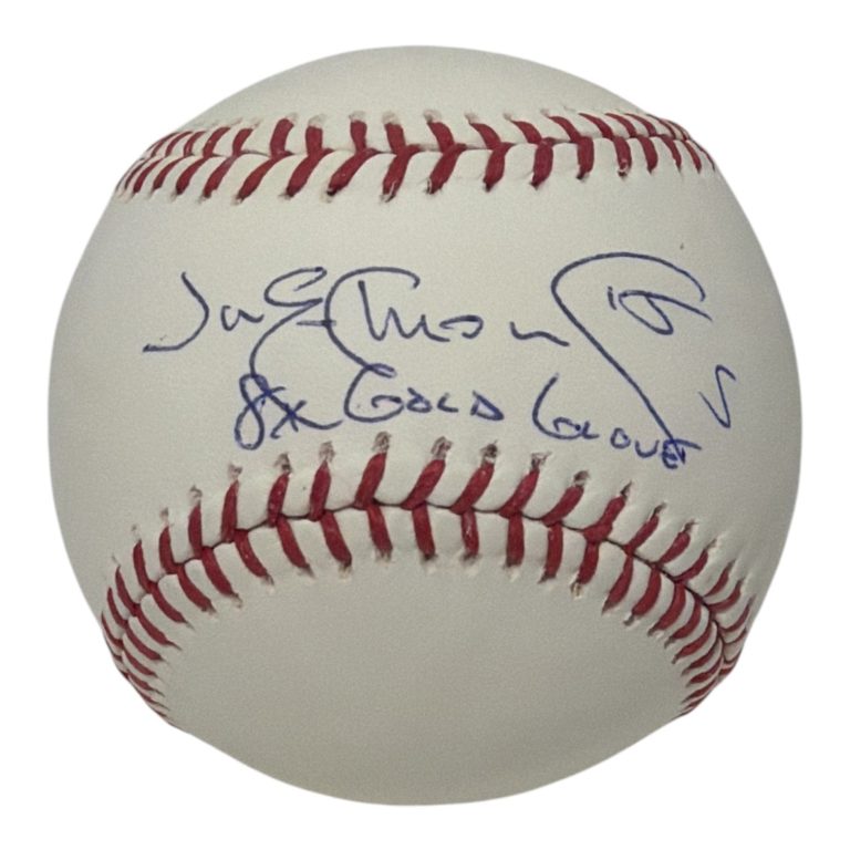 Jim Edmonds Signed Autographed ROMLB Baseball w/ 8x Gold Glove JSA COA Cardinals