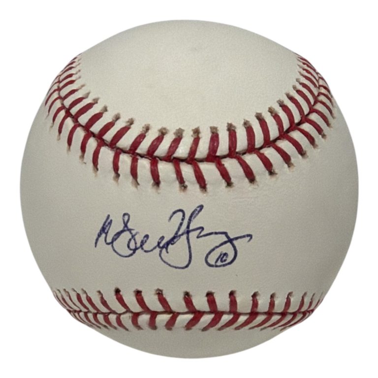 Michael Young Signed Autographed ROMLB Baseball JSA COA Texas Rangers